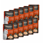 Miamor Feine Filets &ndash; m&auml;rg kassitoit tuunikala tomatitega želees 12x100g