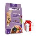 BOSCH Sanabelle Adult Ostrich 8 kg + &uuml;llatus teie kassile