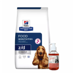 HILL'S PD Prescription Diet Canine z/d toiduainete &uuml;litundlikkus 3 kg + LAB V l&otilde;he&otilde;li koertele ja kassidele 250 ml