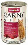 ANIMONDA Cat Carny Adult maitse: veiseliha ja s&uuml;damed 400g