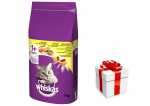 WHISKAS Adult 7kg - kuivtoit kassidele kana ja k&ouml;&ouml;giviljadega
