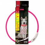 DogFantasy kaelarihm Led 65cm roosa