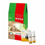 JRS Cats Best Eko Plus &ndash; puidulaastud t&uuml;kkidega 30 l / 13 kg + Lab-V ADE Complex &ndash; A-, D- ja E-vitamiinikompleks koertele ja kassidele