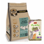 KORONA NATURY Natural-Vit s&ouml;&ouml;t merisigadele junior 750 g + VITAPOL Heina suurtele n&auml;rilistele 800 g