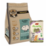 KORONA NATURY Natural-Vit toit merisigadele 750 g + VITAPOL Heina suurtele n&auml;rilistele 800 g