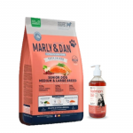 Marly & Dan Senior Dog keskmise ja suure t&otilde;ugu koertele v&auml;rske l&otilde;hega holistiline ja h&uuml;poallergeeniline 12 kg kuivtoit + LAB V l&otilde;he&otilde;li koertele ja kassidele 500 ml