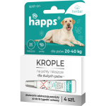 HAPPS Herbal &ndash; kirbu- ja puugit&otilde;rje tilgad suurtele koertele (20&ndash;40 kg)
