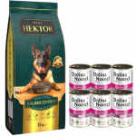 HEKTOR BALANCED T&auml;iskasvanud 15 kg + Dolina Noteci PREMIUM kalkuniga 6x400 g