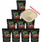 Tasty Dogs Life lambaliha-želee 10x500g + tasuta koera lakkumismatt