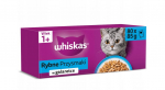 Whiskas Adult 80x85g m&auml;rgtoit kassidele kalatoidud želatiinis