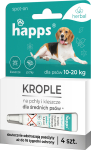 HAPPS Herbal &ndash; kirbu- ja puugit&otilde;rje tilgad keskmise suurusega koertele (10&ndash;20 kg)