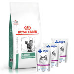 ROYAL CANIN Satiety Support Weight Management SAT 34 3,5 kg + ENZO VET Steriliseeritud kasside dieettoit kalkunigeeliga 3x100 g