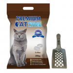 Premium Cat Clumping Bentonite Litter - COFFEE kassiliiv 20L + tasuta liivak&uuml;hvel