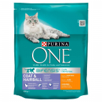 Purina One Cat Coat & Hairball Chicken Food 800g