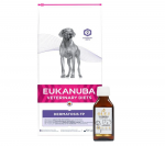 EUKANUBA Dermatosis FP 12kg + Lab-V 100% l&otilde;he&otilde;li igas vanuses koertele ja kassidele 100ml k&uuml;lmpressitud