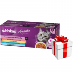 WHISKAS Adult Aromatic Mix 40x85 g &ndash; m&auml;rg kassitoit + &uuml;llatus teie kassile