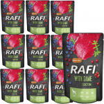 RAFI hirvelihaga koertele - kotike 300g (must pakend)