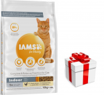 IAMS-Kuivtoit eluj&otilde;ulisuse s&auml;ilitamiseks t&auml;iskasvanud ja vanematele kassidele, kes ei ela toas, kana 10 kg + KINGITUS TEIE KASSILE