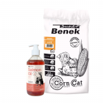 SUPER BENEK maisijahu, looduslik l&otilde;hn 35L + LAB V L&otilde;he&otilde;li koertele ja kassidele 500ml