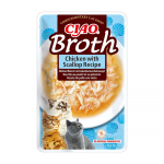INABA Cat Ciao Broth - kana ja kammkarbi maitsega lisatoit kassidele 40g