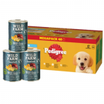 PEDIGREE Junior m&auml;rgtoit kutsikatele, želeega 40x100g + Wild Farm Superfood Beef 3x400g teraviljavaba koeratoit