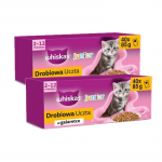 WHISKAS Junior Poultry Feast in Jelly &ndash; m&auml;rg kassitoit &ndash; 80x85 g