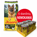 JOSERA High Protein Adult Chicken 12,5 kg + JOSERA Meatlovers Pure Multipack 6x400 g TASUTA!!