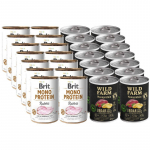 BRIT MONO PROTEIN RABBIT + WILD FARM Monoproteiin metssiga 12x400g