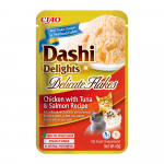 INABA Dashi Delights Delicate Flakes Chicken with Tuna & Salmon Retsept 40g