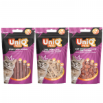 UNIQ PETS maiustused kassidele &ndash; segatud maitsed 3x50g