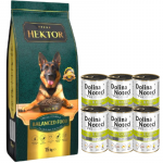 HEKTOR BALANCED T&auml;iskasvanud koertele 15 kg + Dolina Noteci Premium Hani kartulitega 6x400 g
