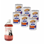 HILL'S PD Prescription Diet Canine u/d 6x370g - purk + LAB V L&otilde;he&otilde;li koertele ja kassidele 500ml