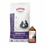 ARION Original Sensitive Large Breeds 12 kg + Lab-V 100% l&otilde;he&otilde;li igas vanuses koertele ja kassidele 500 ml k&uuml;lmpressitud