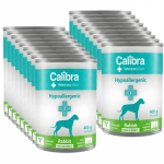 CALIBRA veterinaarravimid koertele h&uuml;poallergeeniline putukate ja k&uuml;&uuml;liku maitsega 18x400g