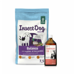 GREEN PETFOOD InsectDog Balance 7,5 kg + Lab-V 100% l&otilde;he&otilde;li koertele ja kassidele igas vanuses 500 ml k&uuml;lmpressitud