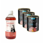 DOLINA NOTECI Piper lambaliha porganditega koertele 3x800g + LAB V L&otilde;he&otilde;li koertele ja kassidele 500ml