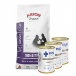 ARION Original Sensitive Large Breeds 12 kg + ENZO VET Soole dieet koertele lambalihaga 3x400 g