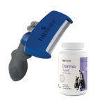 FURMINATOR pika karvaga koertele - suur + Lab-v Derma Twist - naha, karvkatte ja kaitsekihi toetamine koertele ja kassidele 60 roll-on kapslit