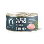 WILD FARM Mousse Chicken 85g - teraviljavaba mousse kassidele