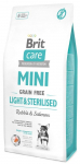 BRIT CARE Mini Grain-Free Light&Steriliseeritud 2kg