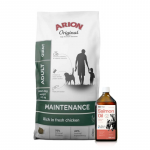 ARION Maintenance Chicken Adult Giant 12 kg + Lab-V 100% l&otilde;he&otilde;li igas vanuses koertele ja kassidele 500 ml k&uuml;lmpressitud