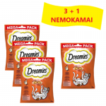 DREAMIES Mega Pack 180 g &ndash; maiuspala kassidele maitsva kanaga 3 + 1 TASUTA