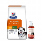 HILL'S PD Prescription Diet Canine c/d Urinary + Metabolic 12 kg + LAB V L&otilde;he&otilde;li koertele ja kassidele 500 ml