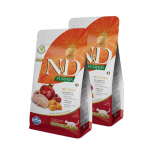 Farmina N&D Pumpkin feline Sealiha, k&otilde;rvits ja granaat&otilde;un KASTRATUD LOOMADELE M&Otilde;ELDUD RETSEPT 2x1,5 kg