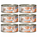 MOOCHIE TUNA & SALMON ENTR&Eacute;E IN BONE BROTH 6x156g