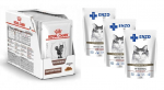 ROYAL CANIN Gastro Intestinal 12x85g kotike (viilud kastmes) + ENZO VET Soolestik lambalihaga kastmes kassidele 3x100g