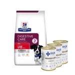 HILL'S PD Prescription Diet Canine i/d stress mini 3 kg + ENZO VET Soole dieet koertele lambalihaga 3x400 g
