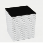 JUKA 250x250 rotangist lillepott &ndash; valge