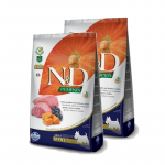 Farmina N&D k&otilde;rvitsa- ja teraviljavaba LAMB & BLUEBERRY ADULT MINI 2x7kg