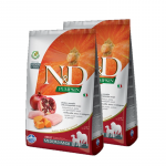 Farmina N&D Pumpkin Grain Free koertele WICKERS AND POMEGRANATES ADULT MEDIUM & MAXI 2x12kg